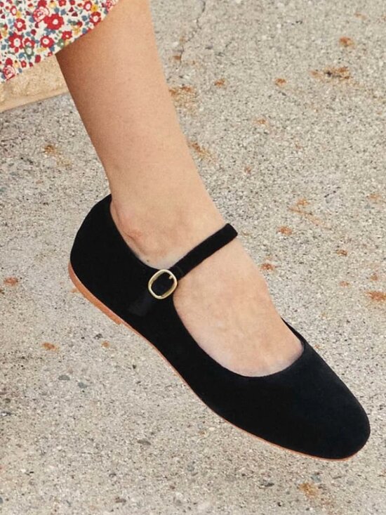 Doen Shoes - Doen Black Velvet Mary Jane Size 40/10